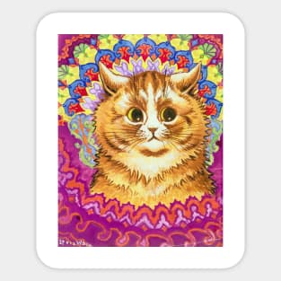 Louis Wain Kaleidoscope Cat Sticker